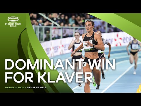 Klaver clocks 50.76 world lead over 400m in Liévin | World Indoor Tour 2025