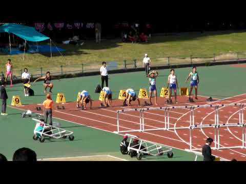 20180429 大阪陸上競技カーニバル　高校男子　110mH　決勝　MRT