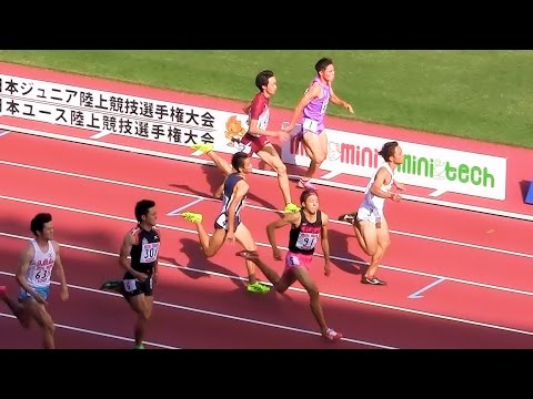 2015ジュニア陸上男子 100ｍ 準決勝2組 20151017