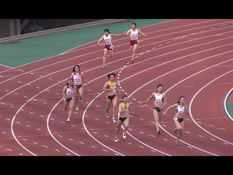 一般女子4×100mリレー決勝 （1着:甲南大) 兵庫リレーカーニバル 2019.4　大学生