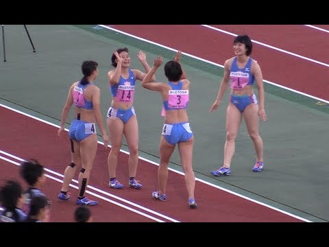 関東インカレ 女子1部 4×100mリレー決勝 入場～表彰 2019.5