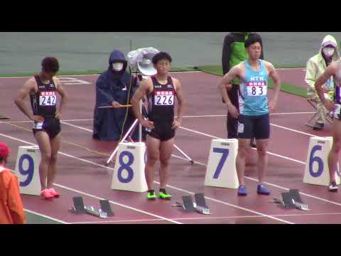 2021中部実業団陸上男子100m準決勝