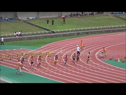 男子B（中学2年）100m　予選2組　～ジュニアオリンピック陸上　高知県選考会～