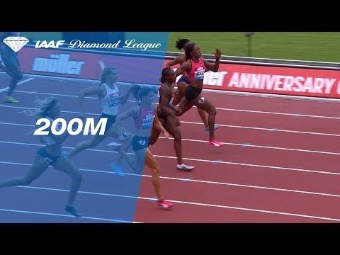Jenna Prandini 22.16 Wins Women&#039;s 200m - IAAF Diamond League London 2018