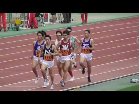 関東ｲﾝｶﾚ 男子1部800ｍ準決勝2組 村島匠1’51”92 2017.5.27