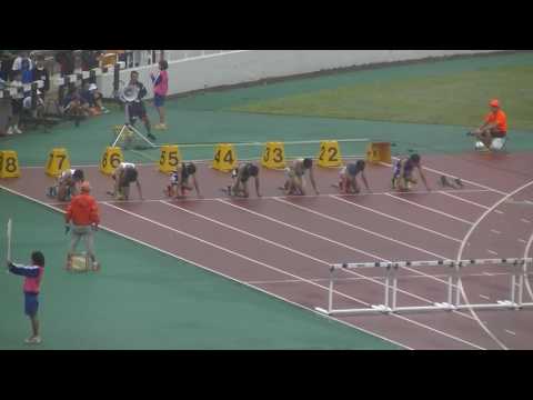 2017年千葉県総体陸上中学共通男子100mH5組