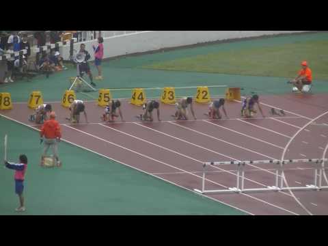 2017年千葉県総体陸上中学共通男子100mH5組