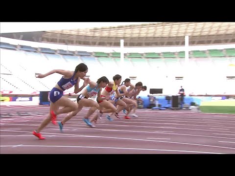 【第105回日本選手権】 女子 100ｍ 予選1組