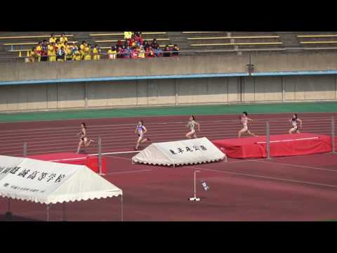 平成29年度 全国高校陸上北九州地区大会 女子4x400mR 予選1組