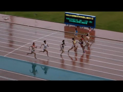 決勝 女子100m 北関東大会 R01