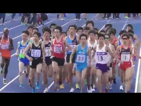 日体大記録会 5000ｍ14組　梶原 有高他　2016.5.15