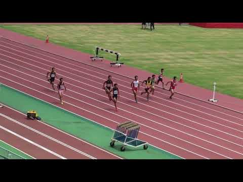 2018 茨城県高校個人選手権 1年男子100m予選14組