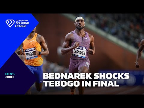 Kenny Bednarek STUNS Letsile Tebogo in 200m final in Brussels - Wanda Diamond League 2024