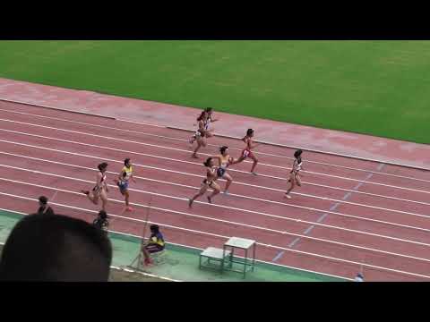 2018 茨城県高校新人陸上 女子100m準決勝1組