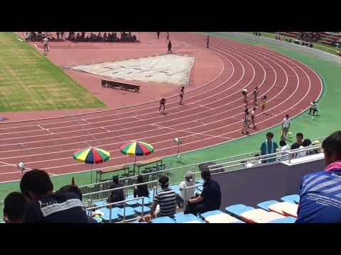 2018 茨城県高校個人選手権 1年女子100m予選8組