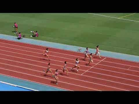 H30　日本インカレ　女子100m　予選6組