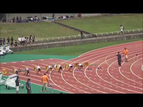 少年女子A（高2・3）　100m予選1組目、西田ゆめ（岡豊）’12秒52’　～国民体育大会　高知県選考会～