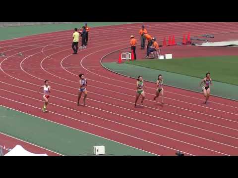 2017 関東学生新人陸上 女子 100m 予選4組
