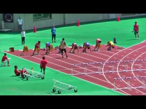 H30年 通信陸上埼玉県大会 男子110mH 予選6組