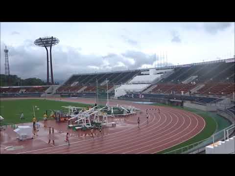 愛媛県高校新人大会2017・男子3000m障害予選1組、1着：矢野雄大（今治北高）10分00秒67