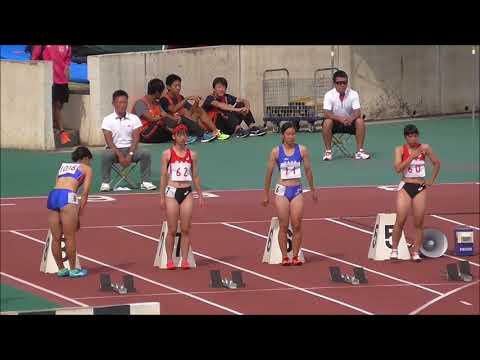 20170902 高校陸上新人戦広島地区大会 女子100m決勝