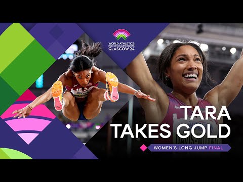 Tara Davis-Woodhall flies to long jump gold 🔥 | World Athletics Indoor Championships Glasgow 24