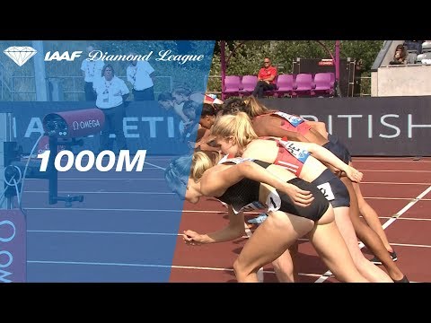 Laura Muir 2.33.92 Wins Women&#039;s 1000m - IAAF Diamond League Birmingham 2018