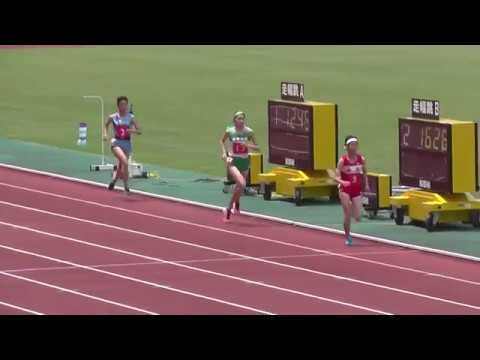 ２０１８　山口県高校総体陸上　女子１５００ｍ　予選1組