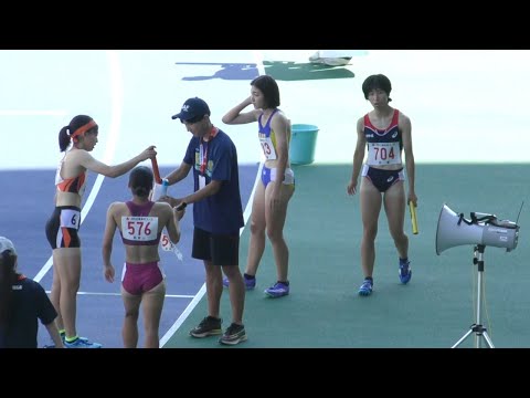 予選 共通女子4×100ｍＲ 近畿高校ユース陸上2024