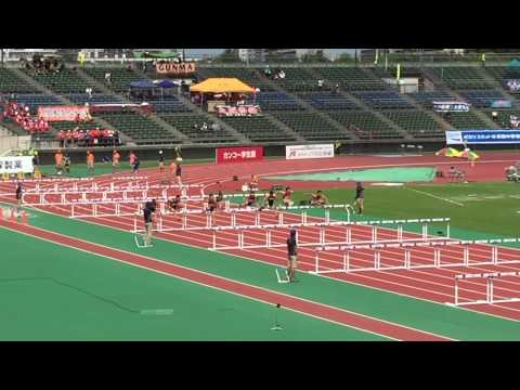 2015　北海道全中　陸上競技　男子110mH　準決勝3組