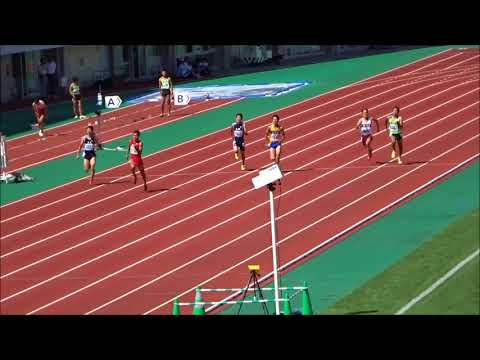 愛媛県高校新人大会2017・男子200m決勝、1着：伊藤海斗（新居浜東高）21秒68