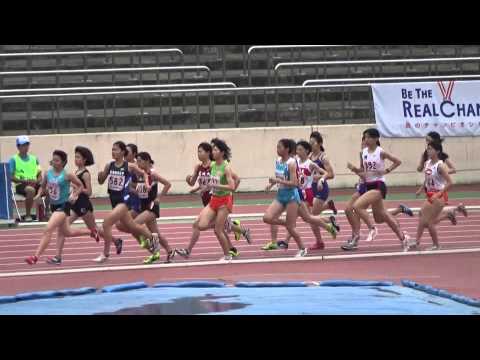 日本学生個人 女子1500m 予選2組 2015/06/12