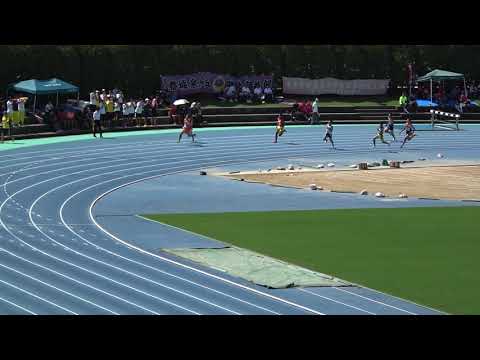 20180916105816県高校新人大会男200ｍ予選12組 松岡 蒼摩