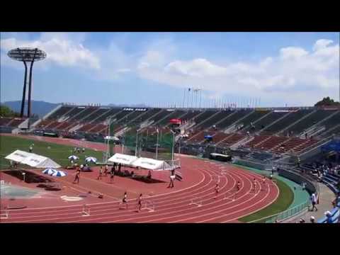400mハードル女子　予選1組目　～愛媛県高校総体2017・陸上競技～