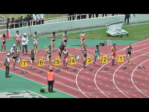 H29　千葉県高校総体　女子100m　準決勝2組
