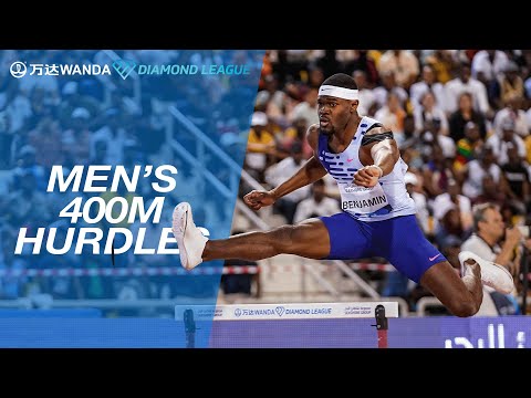 Rai Benjamin storms to victory in the 400m hurdles in Doha - Wanda Diamond League 2023