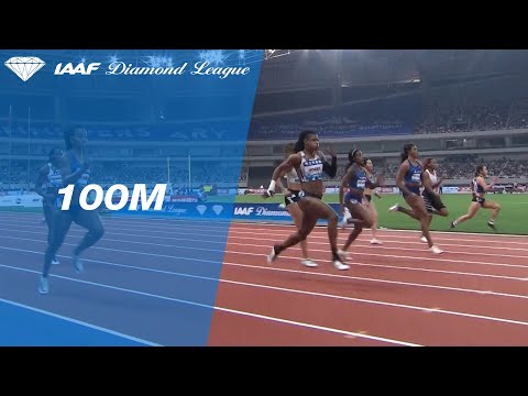 Newcomer Aleia Hobbs storms to a 100m win in Shanghai - IAAF Diamond League 2019