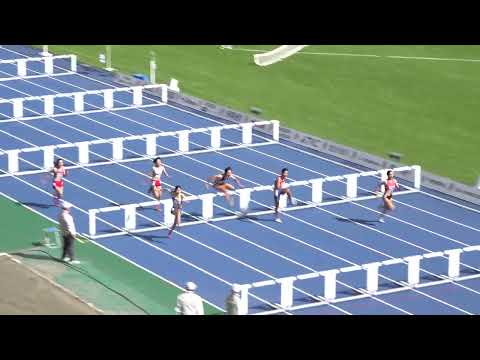 [4k]少年女子A 100mH 予選全組　栃木国体2022
