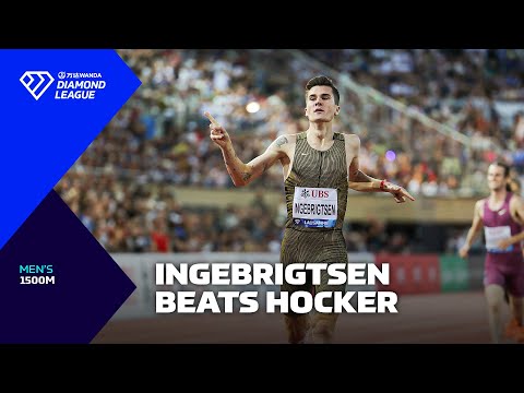 Jakob Ingebrigtsen beats Cole Hocker in Lausanne 1500m - Wanda Diamond League 2024