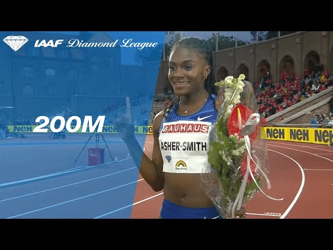 Dina Asher-Smith dominates the women&#039;s 200m field in Stockholm - IAAF Diamond League 2019