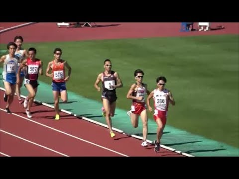 東日本実業団陸上2018 男子1500m2組