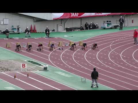 男子100m決勝　U18日本選手権R01