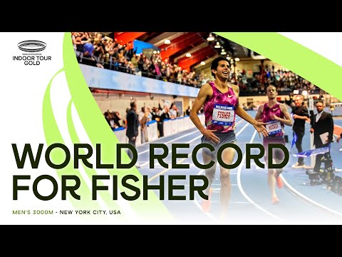 Grant Fisher flies to indoor 3000m world record at Millrose Games 🔥 | World Indoor Tour 2025