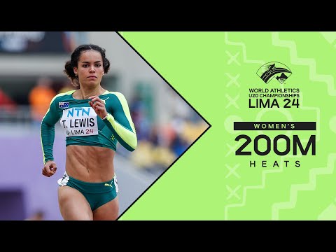 Hodge and Lewis fly through the 200m heats | World Athletics U20 Championships Lima 2024