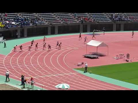 18年6月2日熊本県高校総体　男子4x100m予選3組