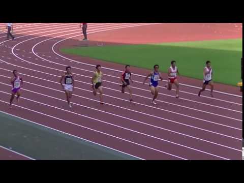 2016中国五県 男子100m予選1組
