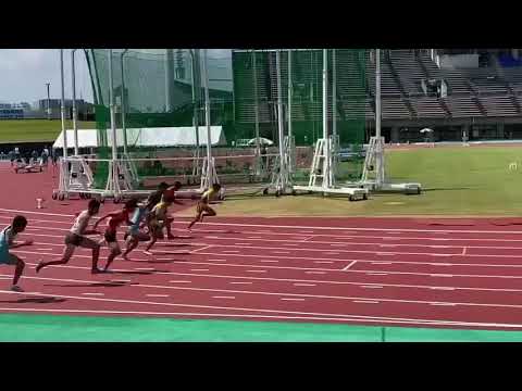 20200822 静岡中部陸協記録会　男子100m1組