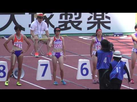 H30　三重インターハイ　女子100mH　準決勝1組