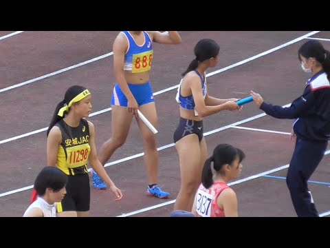 大会新！女子中学4×100mRタイムレース決勝 エコパトラックゲームズ2022