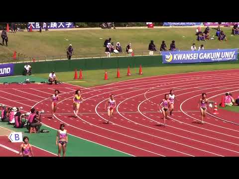2017 全日本インカレ陸上 女子200m予選1～8